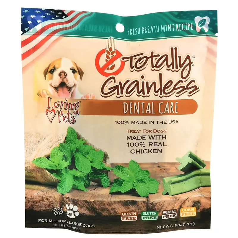 Totally Grainless Dental Care Treat for Dogs, 6 oz