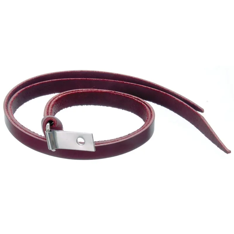 Jeffers Latigo Leather Horse Saddle String with Clip & Dee, 24" L