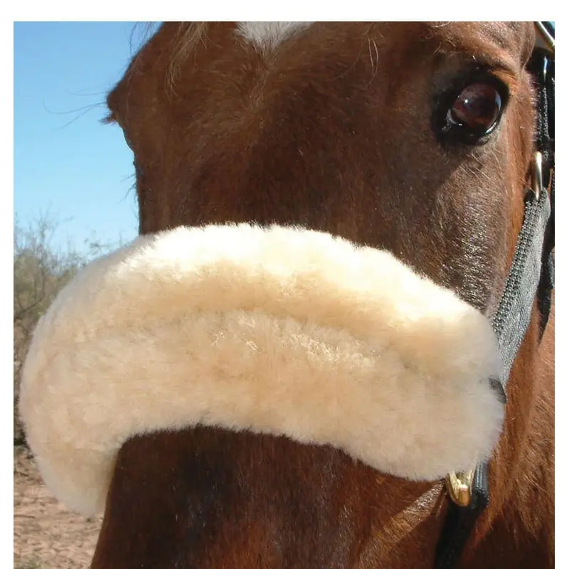 Merino Sheepskin Noseband Cover, 12"