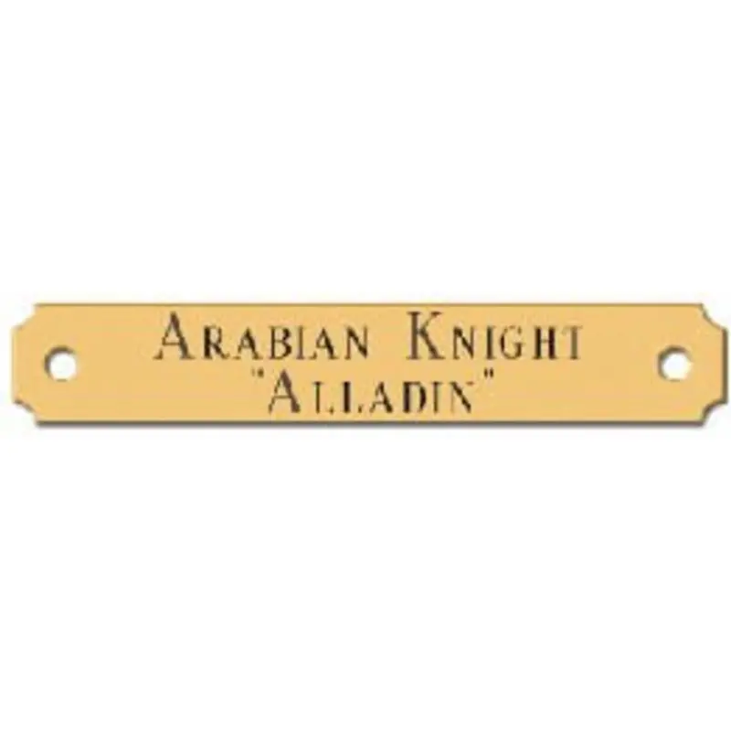 Jeffers Brass Nameplates for Halter