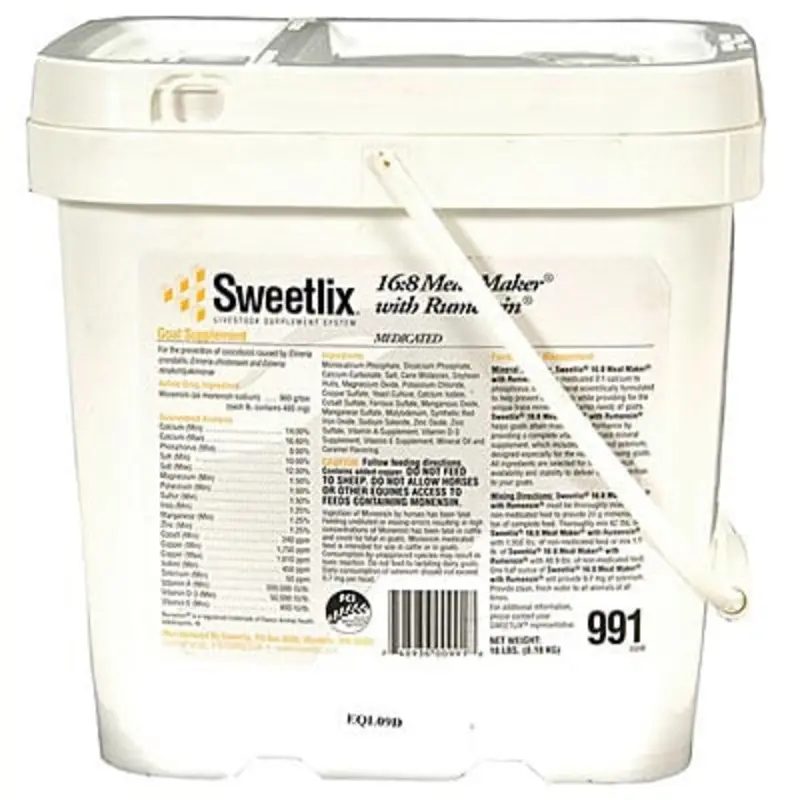 Sweetlix 16:8 Meat Maker with Rumensin, 18 lb