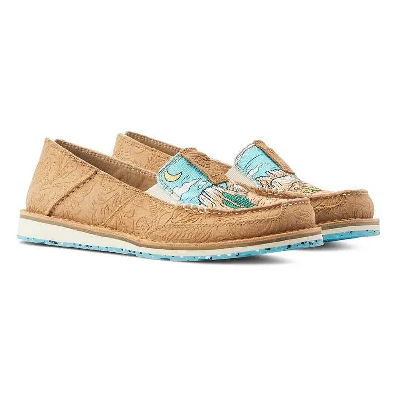 Ariat Women's Cruiser, Tan Suede Emboss/Arizona Skies