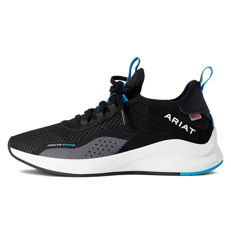 Ariat Women's Ignite Waterproof Tennis Shoes, Black