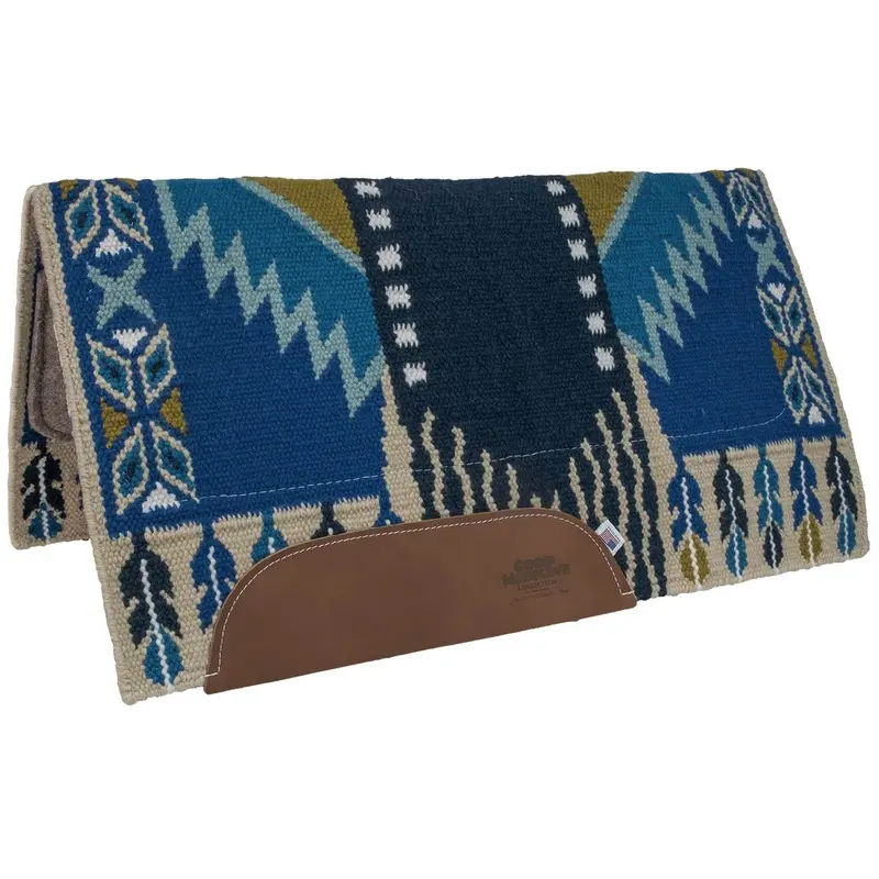 "Reining Glory" 100% New Zealand Wool Saddle Blanket with Wool Bottom
