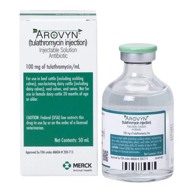Rx Arovyn (tulathromycin) Injectable Solution for Swine & Cattle