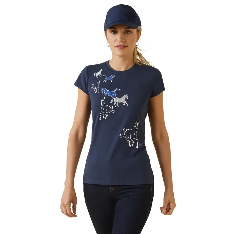 Ariat Women's Frolic T-Shirt, Navy