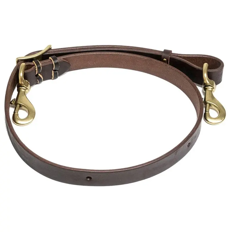 Jeffers Poplar Head Saddlery Oiled Harness Leather Horse Tie Down Strap