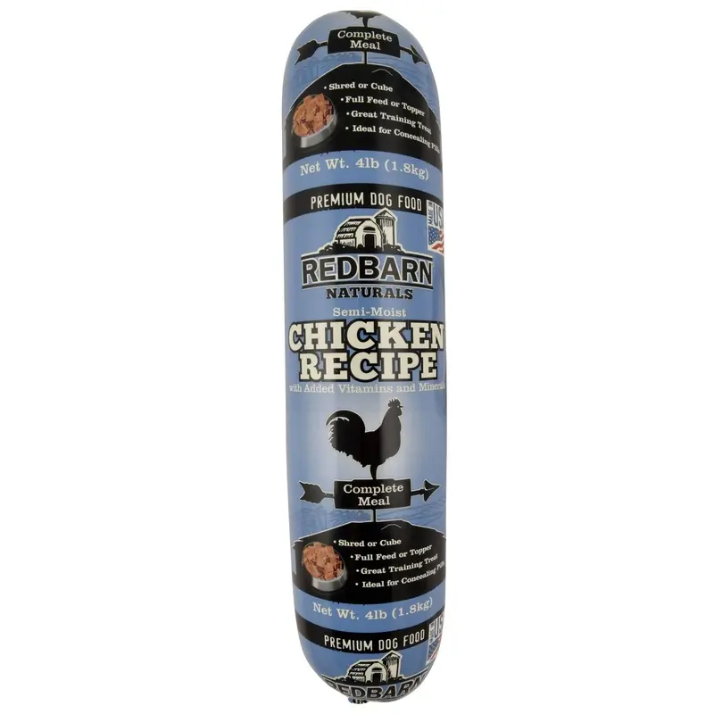 Redbarn Naturals Chicken Recipe Dog Food Roll, 4 lb