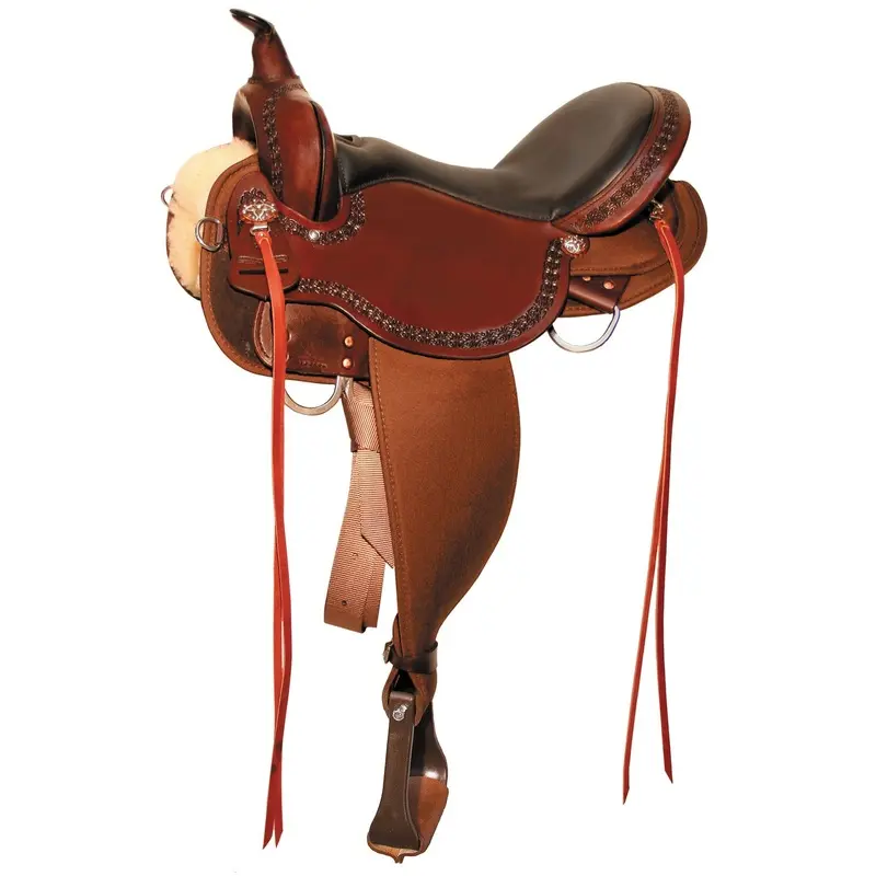 High Horse Daisetta Cordura Trail Saddle, Wide, Tobac
