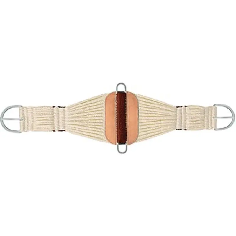Mustang Cowboy Roper Cinch, 29 Strand,  White