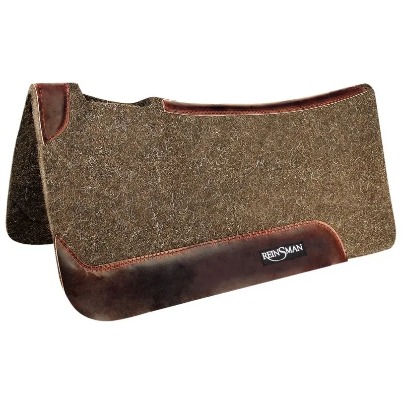 Reinsman Wool Felt Contour Saddle Pad, Dark Brown