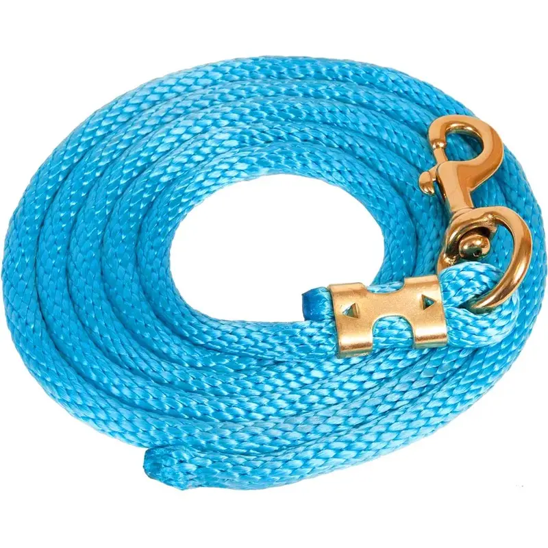 9'L Solid Color Poly Lead Rope with Bolt Snap