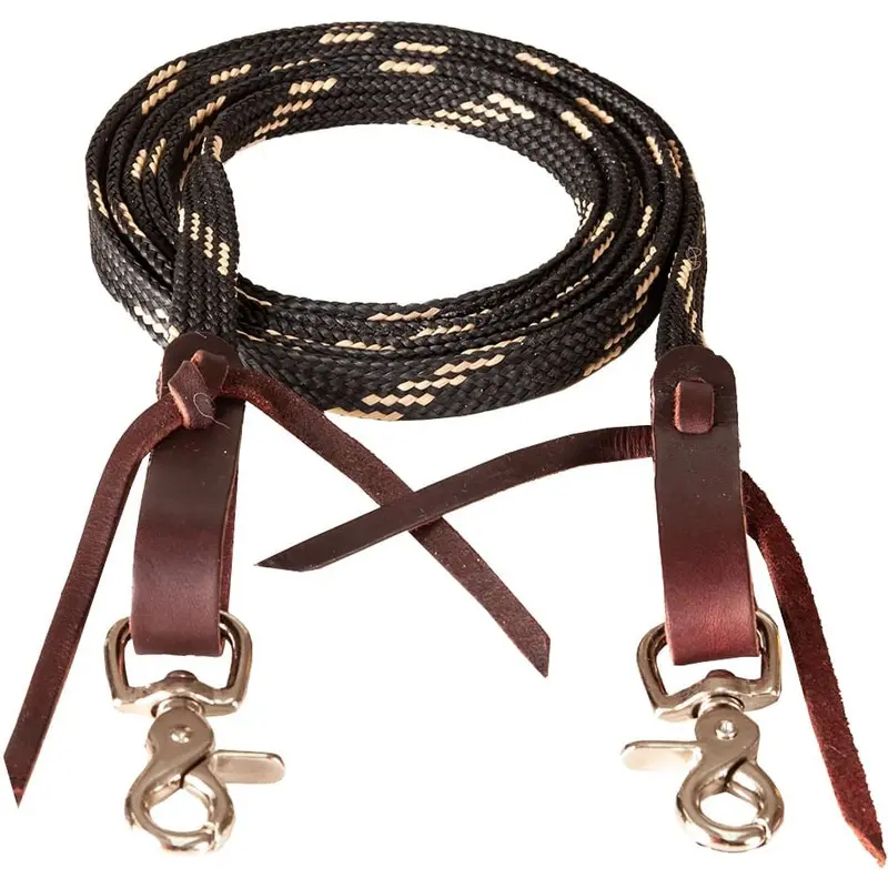 Mustang Flat Waxed Roping Rein, 5/8" x 8'
