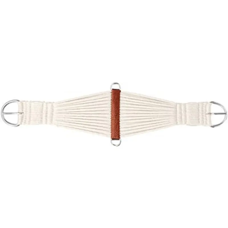 Mustang 27-Strand Nylon Ranch Roper Cinch, White