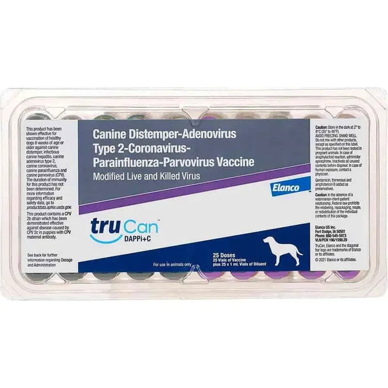 TruCan DAPPi+C (formerly Duramune Max 5-CvK), 25 Single Doses