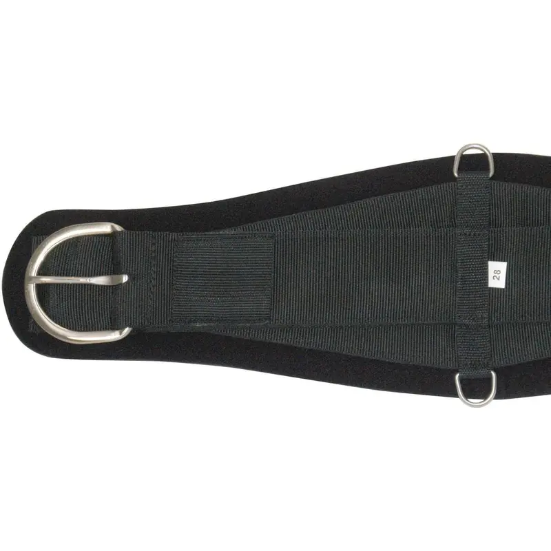 Jeffers Neoprene Roping Cinch for Horses, Black