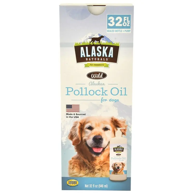 Alaska Naturals Wild Alaskan Pollock Oil for Dogs, 32 oz