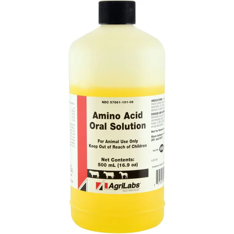 Amino Acid Oral Solution for Horses & Cattle, 500 mL
