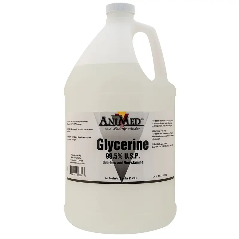 Animed Glycerine 99.5% for Horses & Cattle, gallon