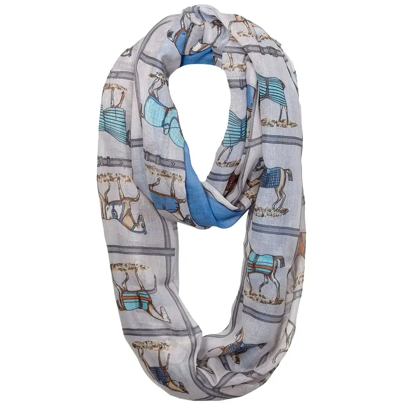 "Horses in Blankets" Infinity Scarves