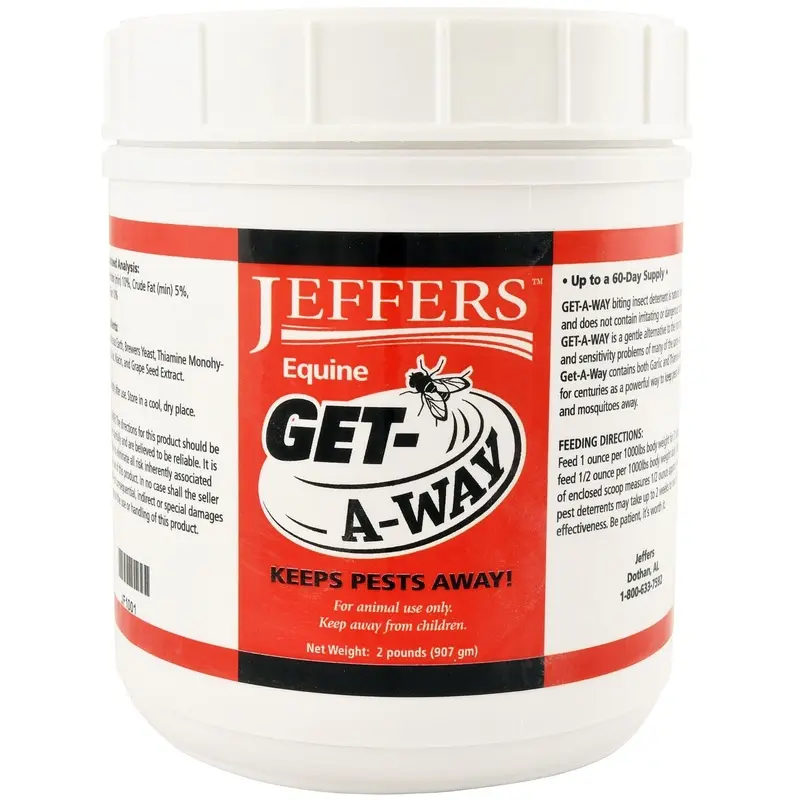Jeffers Equine Get-A-Way Feed-Thru Biting Insect Deterrent Supplement for Horses