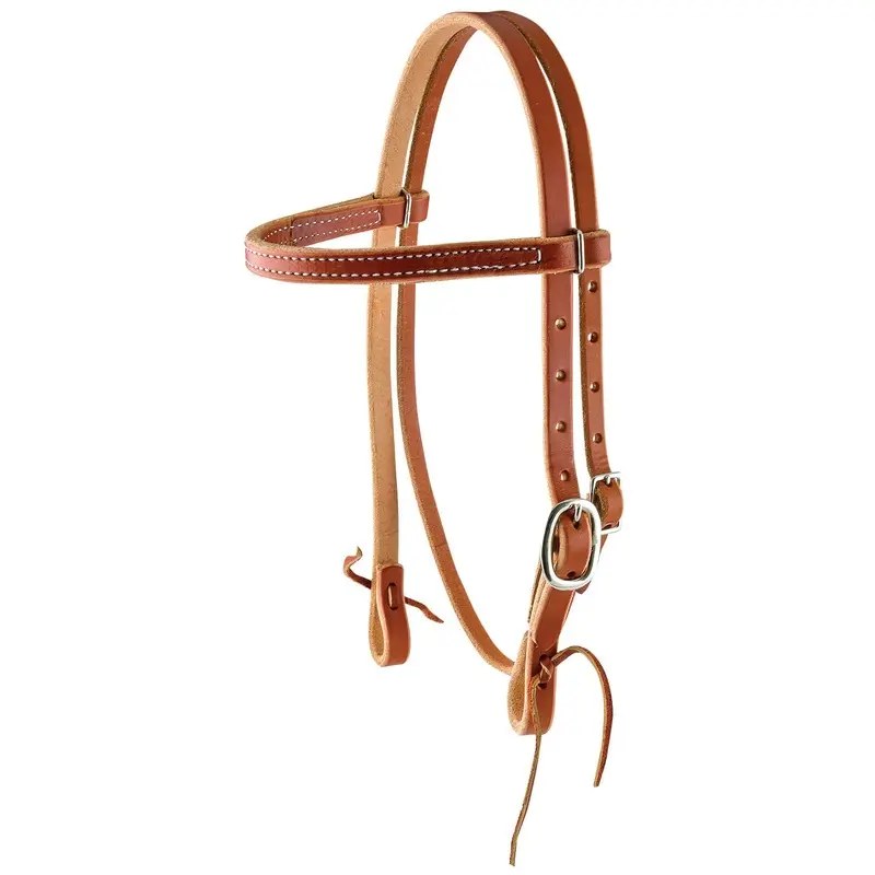 Berlin Leather Harness Leather Browband Headstall for Ponies