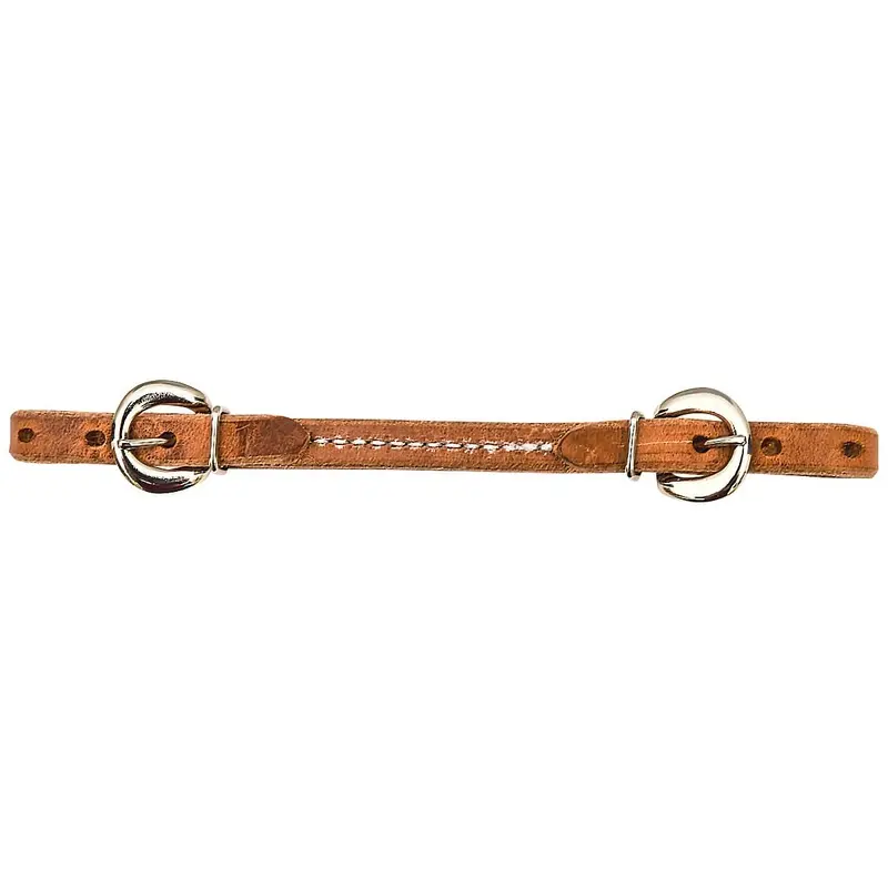 Sewn Leather Curb Strap, each