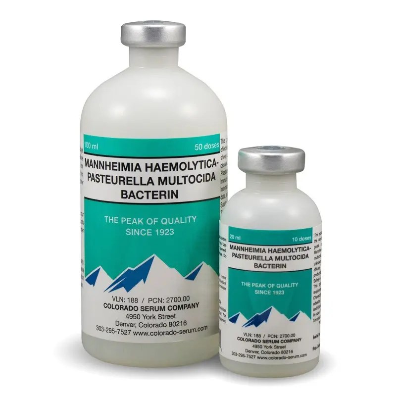 Pasteurella (Pneumonia) Vaccine for Cattle, Goats, & Sheep