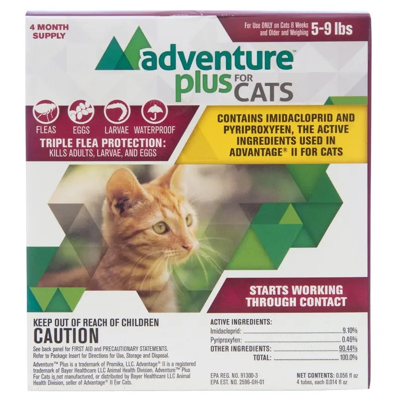 Adventure Plus for Cats, 4-pack