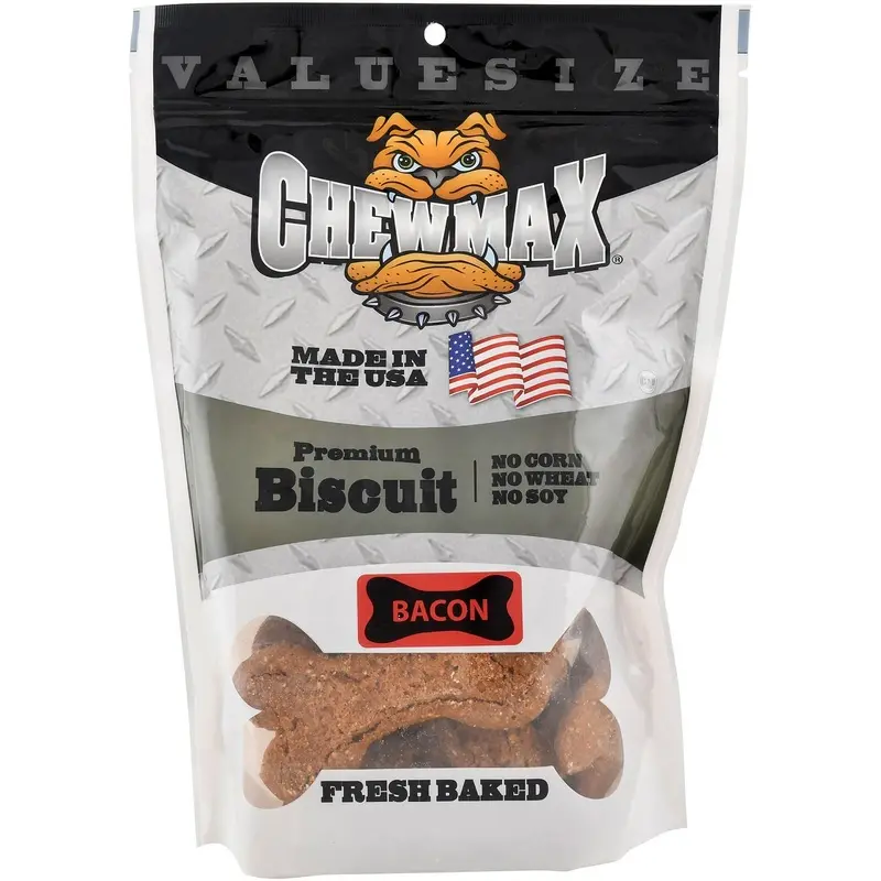 Chewmax Premium Bacon Biscuits, 4"L