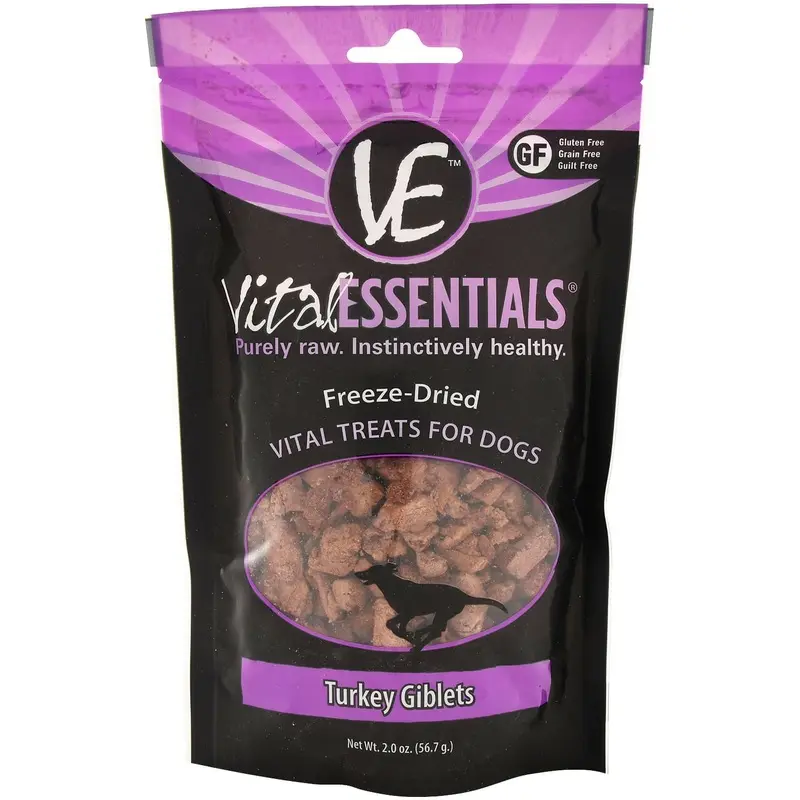 Vital Essentials Freeze-Dried Turkey Giblets Dog Treats
