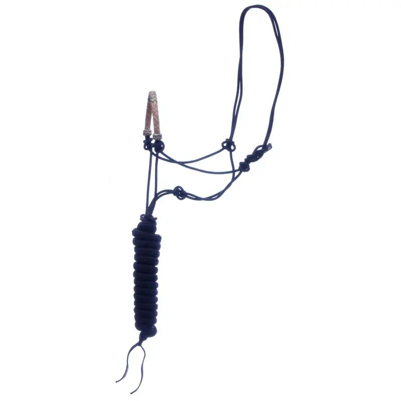 Classic Equine Braided Rawhide Nylon Rope Halter