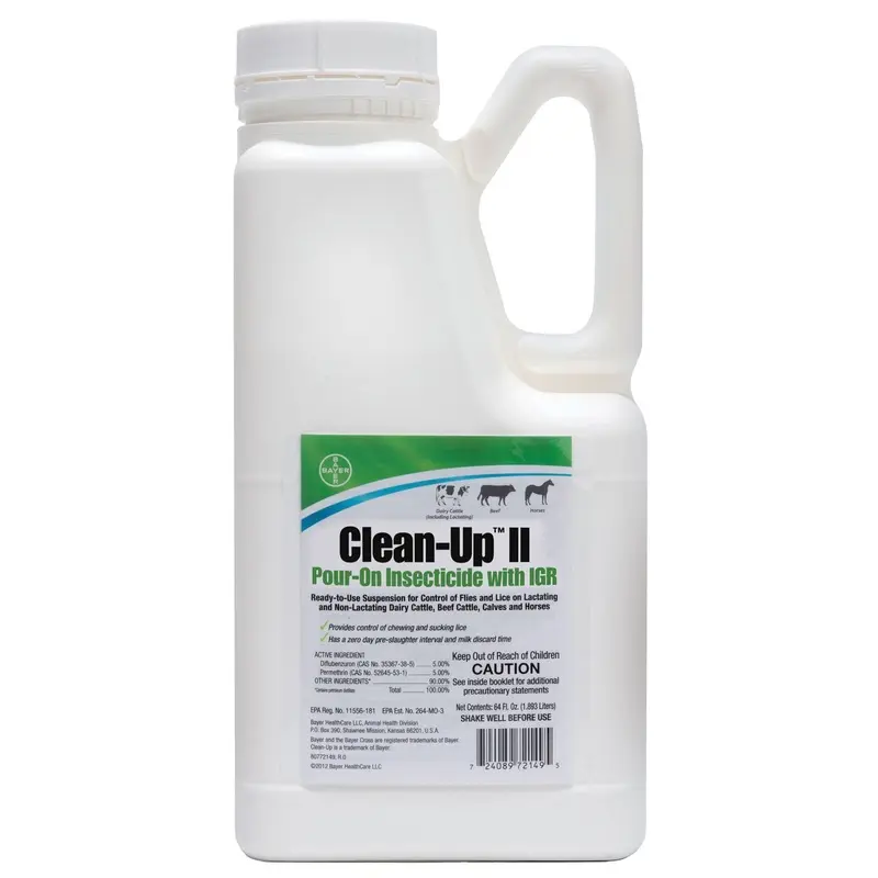 Clean-Up II Pour-On Insecticide with IGR for Fly Control