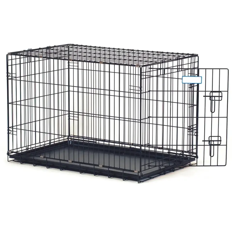 Jeffers Single Door Fold & Go Wire Dog Crate