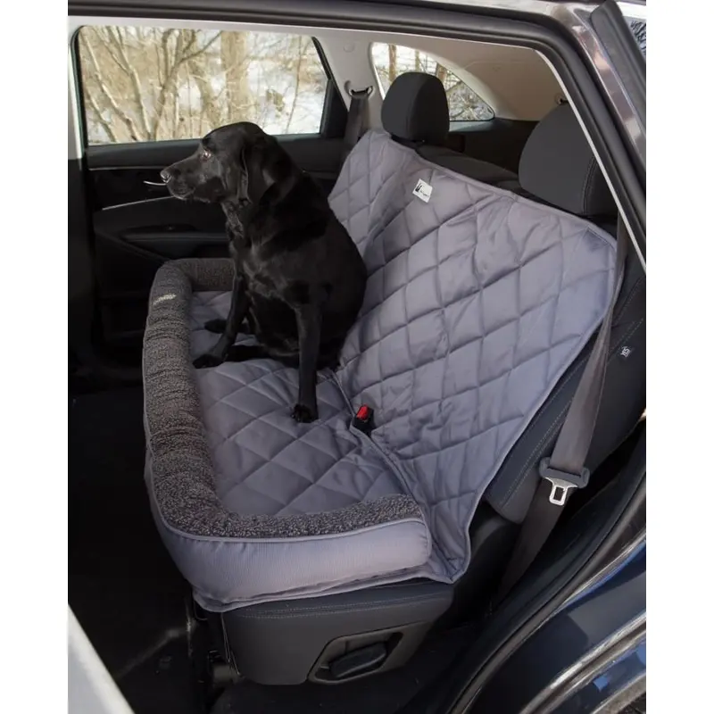 Back Seat Protector with Fleece Headrest for Dogs