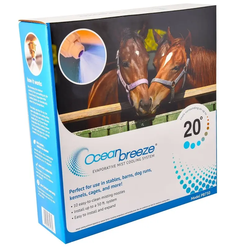 Ocean Breeze Evaporative Cooling System for Stables, Barns, and Kennels