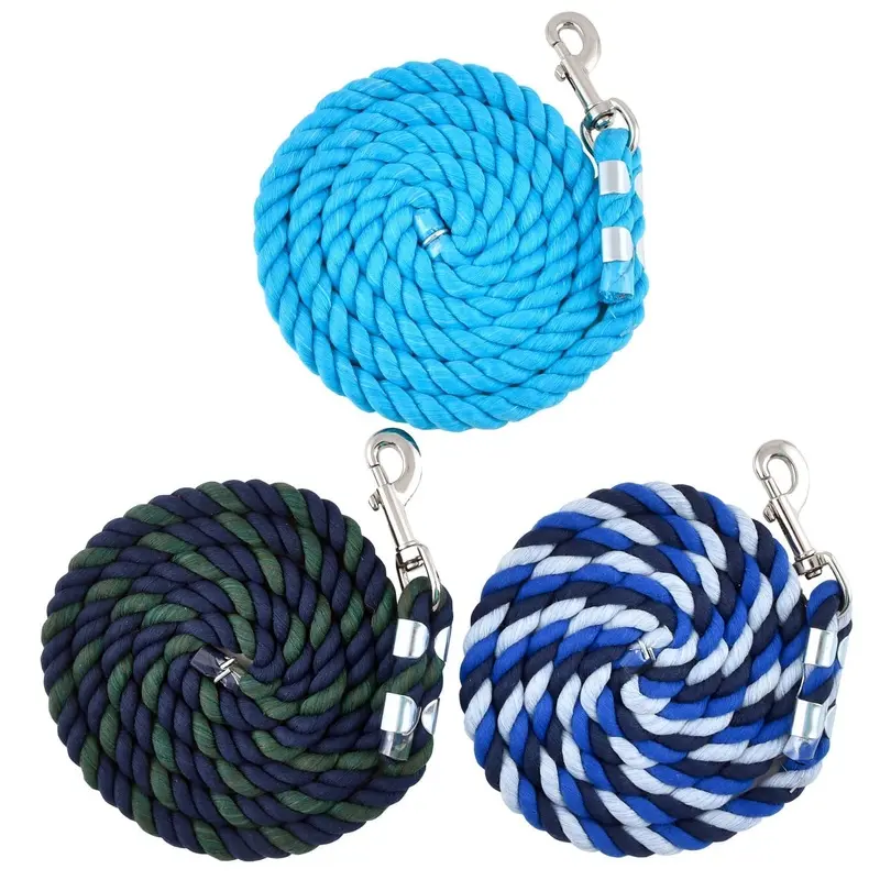 Perri's Leather Cotton Lead Ropes, Assorted Color, 1/2" x 6'