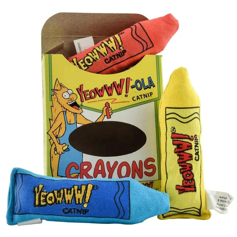 Yeowww!-ola Catnip Cat Toys Crayons 3 Pack