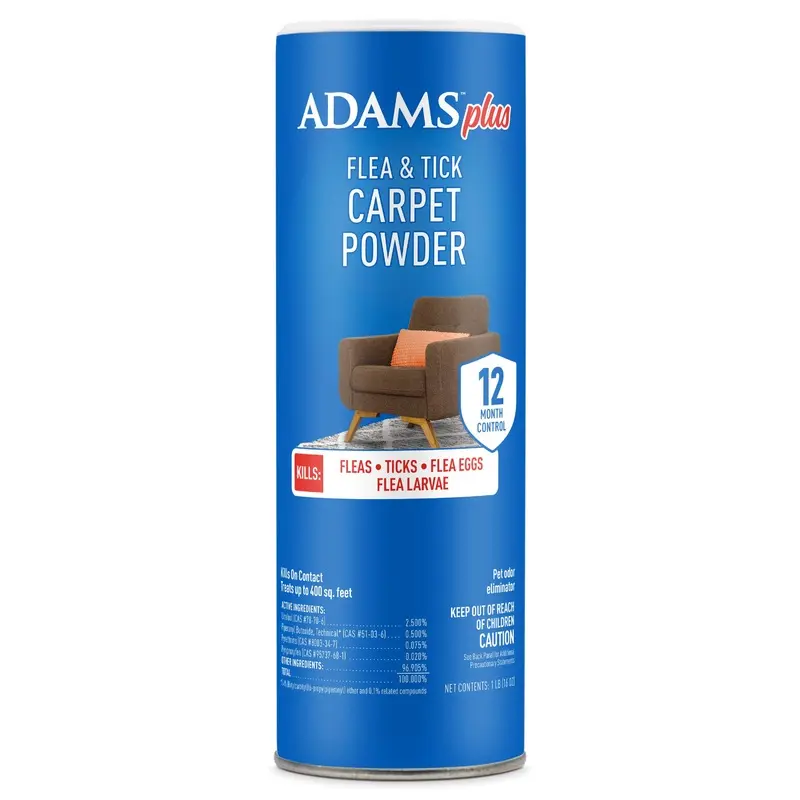 Adams Flea & Tick Carpet Powder, 16 oz