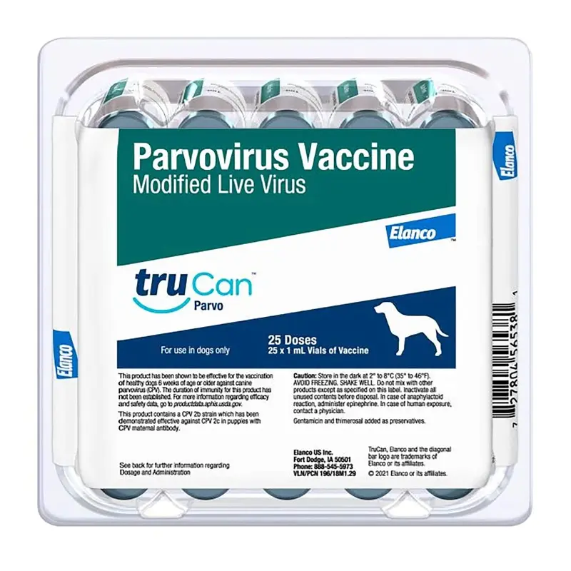TruCan Parvo / Duramune Max PV Dog Vaccine (25 x 1ml)
