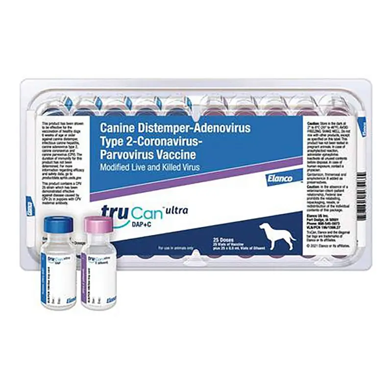 TruCan Ultra DAP+C /Ultra Duramune DAP+C Dog Vaccine (25 x 0.5ml)