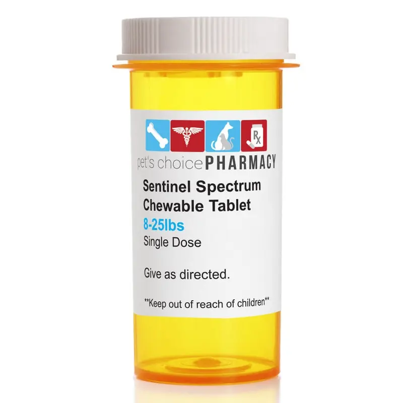 Rx Sentinel Spectrum Chews, 8-25lbs x 1 Tablet