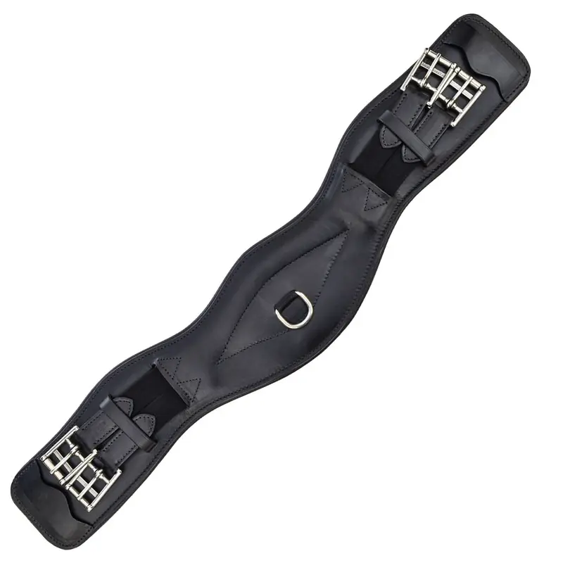 Jeffers Uniquely English Contoured Dressage Girth, Black