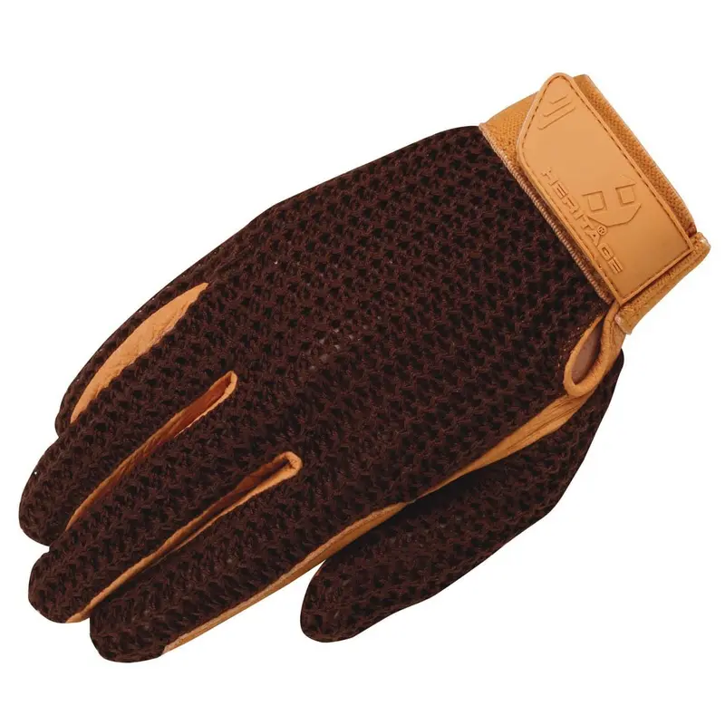 Crochet Riding Gloves, Adult