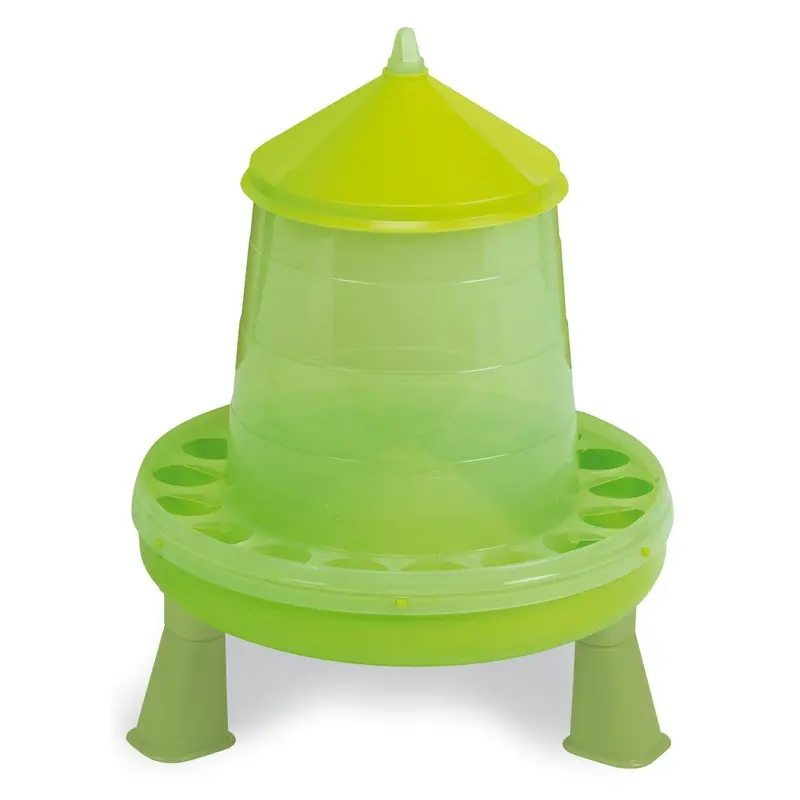 Plastic Hanging Chicken Feeder with Legs, 17 lb