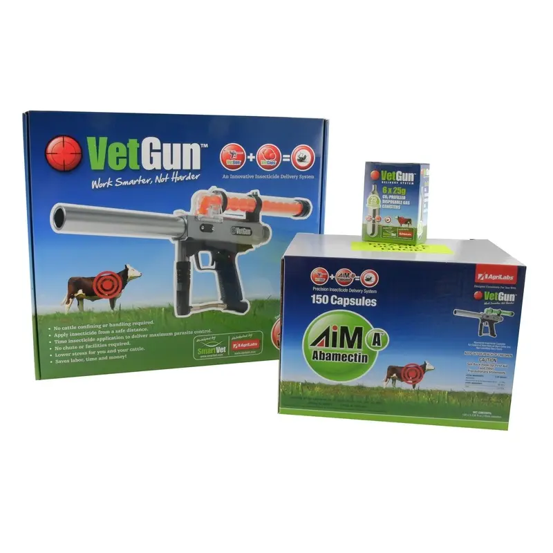 VetGun III AiM-A Cattle Fly Insecticide Delivery System - 150 Cow Producer Kit