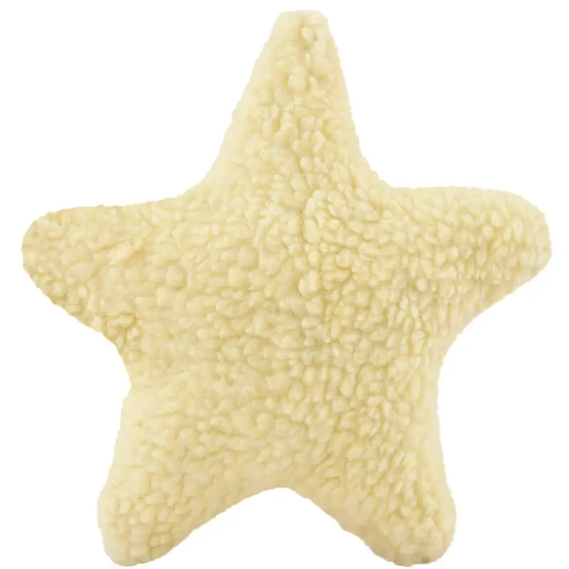 Jeffers Fuzzy Shapes Squeaker Dog Toys, Natural Color, Star/Man/Bone