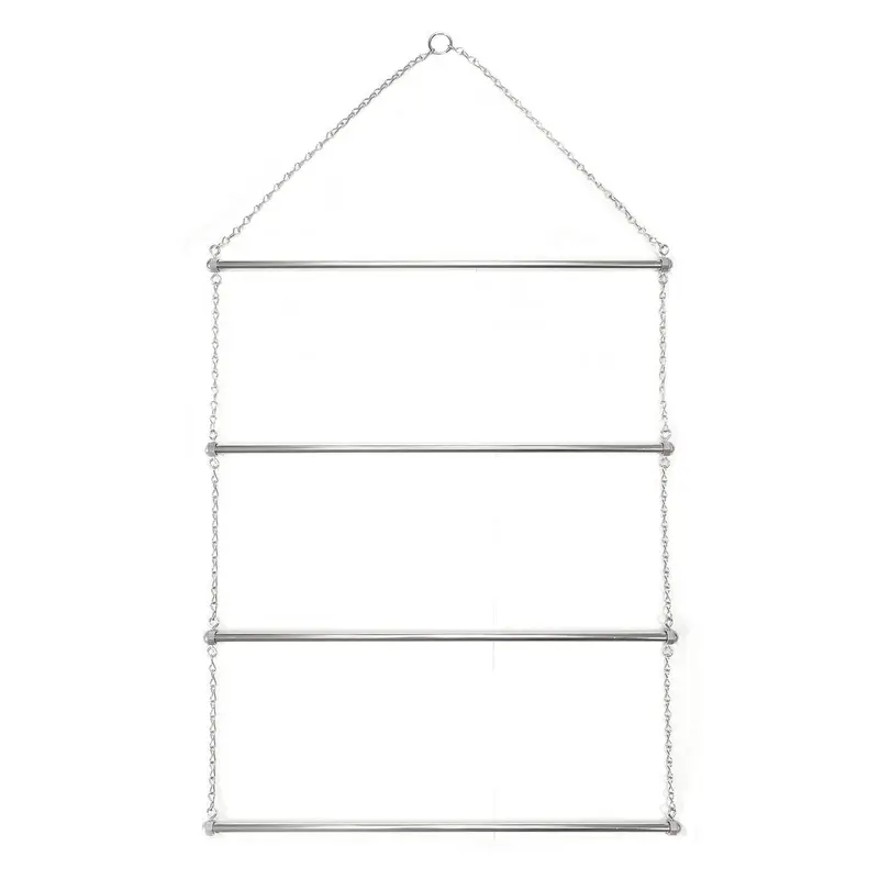 Jeffers Chrome-Plated Steel Hanging Horse Blanket Storage Rack