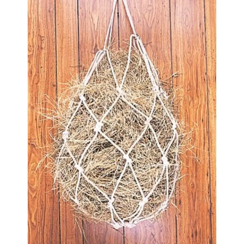 Jeffers Cotton Slow Feeder 2" x 2" Hay Net, Holds 1/4 Bale
