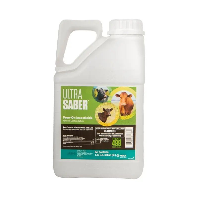 Ultra Saber Pour-On Fly Insecticide, 5 Liter